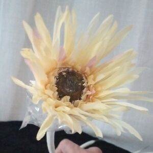 1 DOZ.Vibrant Cream &  Pink Gerber Daisy Faux Floral Accents